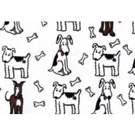 Printed Bags little Dogs 12.7x7.6x29.2cm with side gusset (100 pieces) [G5PUP]