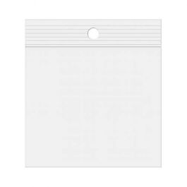 Grip Seal Bags with Hang hole 5x5cm Crystal Clear PP 100 micron (100 pieces) [Z4R22]