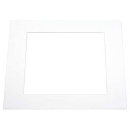 Mount Board bright White 32.1x47.3cm Window - Outer size 45.7x61cm (10 pieces) [MS20099]