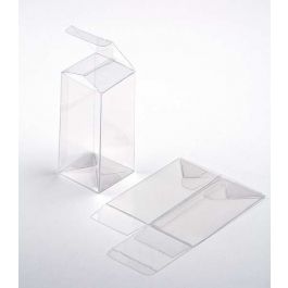 Plastic Gift Boxes 6.4x6.4x13.3cm Autolock Bottom (25 pieces) [PLB141]
