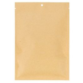 Kraft Bags Compostable 8.5x10.5cm Sealable (100 pieces) [KHS34]