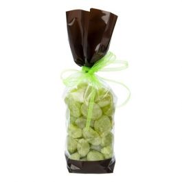 Printed Bags Brown 5.1x4.8x24.1cm with side gusset (100 pieces) [G1BN]