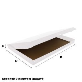 Shipping cartons 41.5x30.5x8,5cm White (50 pcs) [FP-VPD003]