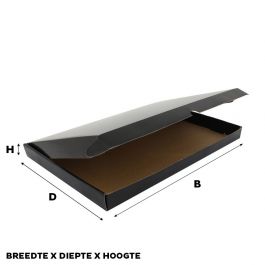 Shipping cartons 41.5x30.5x8,5cm Black (50 pcs) [FP-VPD004]