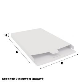 Shipping cartons 24x35x2,9cm White (50 pcs) [FP-VPD014]