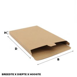 Shipping boxes 24x35x2,9cm Brown (50 pcs) [FP-VPD015]