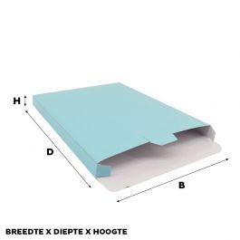 Shipping boxes 24x35x2,9cm Light blue (50 pcs) [FP-VPD018]