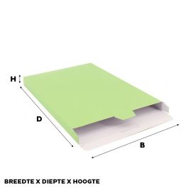 Shipping boxes 24x35x2,9cm Light green (50 pcs) [FP-VPD019]
