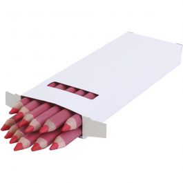 edu jumbo coloured pencils, red, thickness 10 mm, lead 6,25 mm, 12 pc/ 1 pack [HOB-408036]