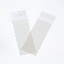 Plastic Bags 4.8x12.1cm Transparent Peel and Seal (100 pieces) [B1X4XL]