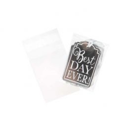 Plastic Bags 6.5x8.1cm Transparent Peel and Seal (100 pieces) [B2X3]