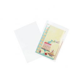 Plastic Bags 9.7x14cm Transparent (100 pieces) [B3X5NFXL]
