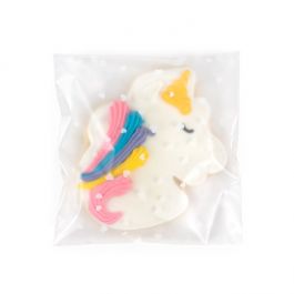 Frosted Plastic Bags 11,4x11,4 cm with Hearts Peal and Seal (100 pieces) [B44FHXL]