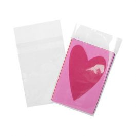 Plastic Bags 11.1x15.1cm Transparent Peel and Seal (100 pieces) [BA6SPC]