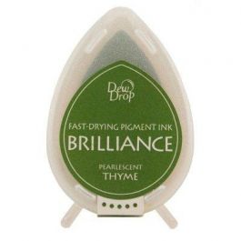 Ink Pads Brilliance Dew drops Pearlescent Thyme (1 pc) [BD-000-075]