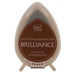 Ink Pads Brilliance Dew drops Pearlescent Chocolate (1 pc) [BD-000-076]