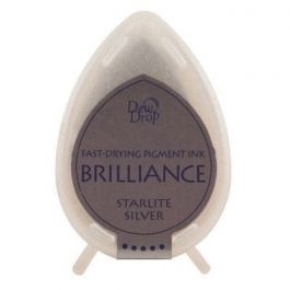 Ink Pads Brilliance Dew drops Starlight Silver (1 pc) [BD-000-093]