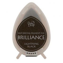 Ink Pads Brilliance Dew drops Lightning Black (1 pc) [BD-000-095]