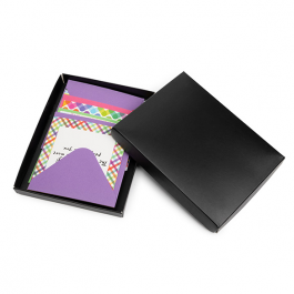 Kraft Gift Boxes Matt Black 11.4x1.6x15.2cm (25 pieces) [BK3]