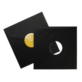 Inner Sleeves for 12 inch Records Matt Black (100 pieces) [BLPBM]