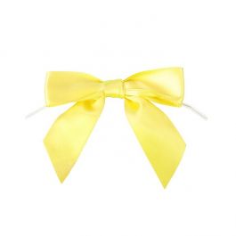 Bows Pre-tied 8,9 cm Yellow (25 pieces) [BOWYW]