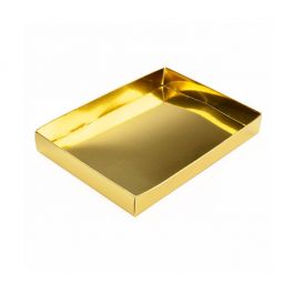 Paper Box Bottom Shimmer Gold 13,7x2,5x19,1cm (25 Pieces) [SG15]