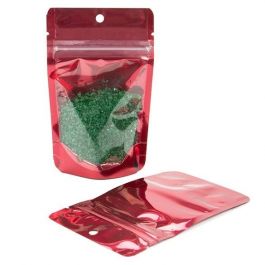 Stand Up Pouches Transparent/Red 7.9x5.1x13cm | 28 grams (100 pieces) [ZBGB1RD]