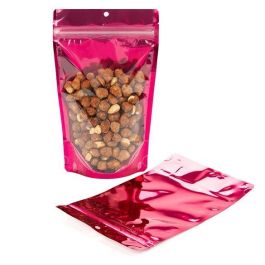 Stand Up Pouches Transparent/Fuchsia 13x7.9x20.6cm | 57 grams (100 pieces) [ZBGB3FS]