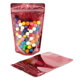 Stand Up Pouches Transparent/Red 13x7.9x20.6cm | 113 grams (100 pieces) [ZBGB3RD]