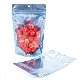 Stand Up Pouches Transparent/Blue 13x7.9x20.6cm | 113 grams (100 pieces) [ZBGB3BL]