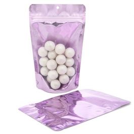 Stand Up Pouches Transparent/Lavender 13x7.9x20.6cm | 113 grams (100 pieces) [ZBGB3LV]