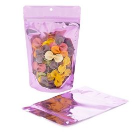 Stand Up Pouches Transparent/Pink 13x7.9x20.6cm | 113 grams (100 pieces) [ZBGB3PK]