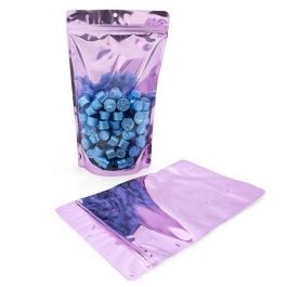 Stand Up Pouches Transparent/Lavender 17.1x8.9x28.6cm | 340 grams (100 pieces) [ZBGB4LV]