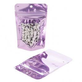 Stand Up Pouches Transparent/Lavender 7.9x5.1x13cm | 28 grams (100 pieces) [ZBGB1LV]