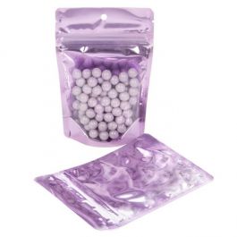 Stand Up Pouches Transparent/Lavender 10.2x6x15.2cm | 57 grams (100 pieces) [ZBGB2LV]