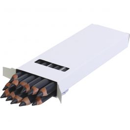 edu jumbo coloured pencils, black, thickness 10 mm, lead 6,25 mm, 12 pc/ 1 pack [HOB-408084]