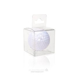 Plastic Gift Boxes 4.3x4.3x4.4cm Crystal Clear with Hanger in middle (25 pieces) [CHFB324]