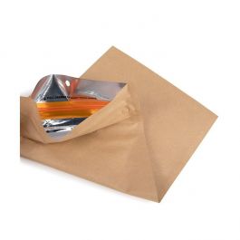 Grip Seal Bags w/ Child Resistant Zipper Kraft 7.6x11.4 cm (100 pieces) [CRHZB3K]