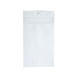 Grip Seal Bags w/ Child Resistant Zipper Matte White 10.2x16.5 cm (100 pieces) [CRHZB5MW]