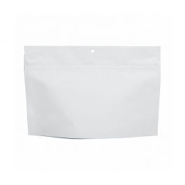 Child Resistant Pouch Bags Matte White 22,9x6,2x15,2cm (100 Pieces) [CRP96MW]