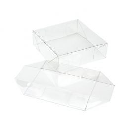 Lid Foldable and crystal Clear 8.1x2.5x8.4cm (25 pieces) [BT356]