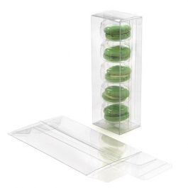 Plastic Gift Boxes 6.5x5.1x19.1cm Crystal Clear with Autolock Bottom (25 pieces) [FPLB351]