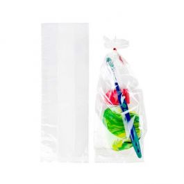 Plastic Bags 8.9x5.7x24.8cm with side gusset (100 pieces) [FDAGB13]