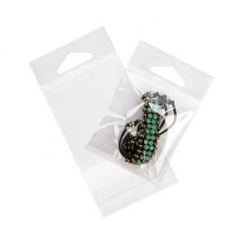 Headerbags 6.4x6.7cm Reclosable and Crystal Clear (100 pieces) [HB2X2]