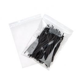Grip Seal Bags with Hang hole 23x30.5cm Crystal Clear PP 100 micron (100 pieces) [Z4R912]