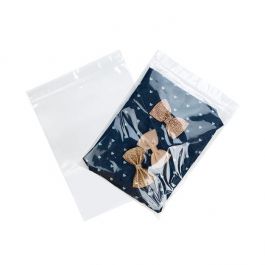 Grip Seal Bags with Hang and Vent-hole 18x23cm Crystal Clear PP 50 micron (100 pieces) [ZR79V]