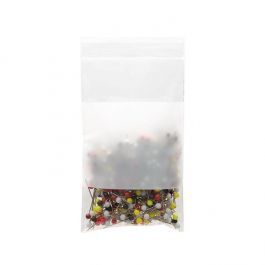 Grip Seal Bags with Write-on-Panel 7.5x12.5cm Crystal Clear PP 50 micron (100 pieces) [ZWC35]