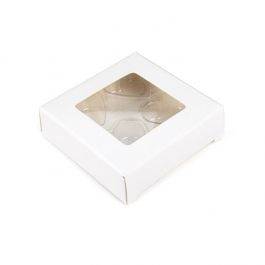 White Kraft Artisan Candy Box Set, Heart Insert 7x2.1x6.8 cm (25 pieces) [CNDYH276W]