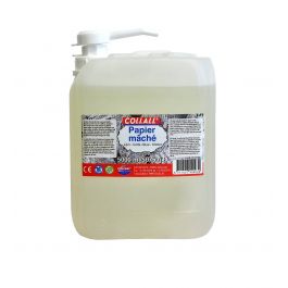 Papier Maché glue Transparent 5000ml in Jerrycan (1 pc.) [COL-MP5000]