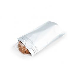Child Resistant Pouch Bags Matte Silver 13x6,4x20,6cm (100 Pieces) [CRP3MS]
